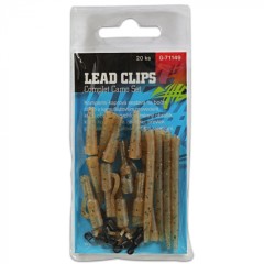 Kompletná Sada na Bočné Olovo Giants Fishing Lead Clips Camo Set