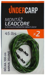 Koncová Montáž UnderCarp Leadcore s rychlovýměnným obratlíkem Koncová Montáž UnderCarp Leadcore s rychlovýměnným obratlíkem