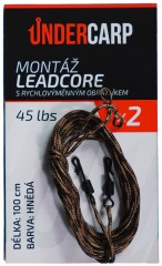 Koncová Montáž UnderCarp Leadcore s rýchlovýmenným obratlíkom