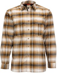 Košile Simms Coldweather Shirt Dark Bronze Black Plaid
