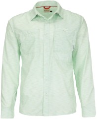 Košile Simms Double Haul Shirt Lt.Green Texture Wave Print