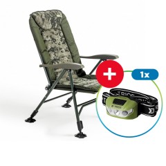 Křeslo Mivardi CamoCODE Quattro + Čelovka ZADARMO