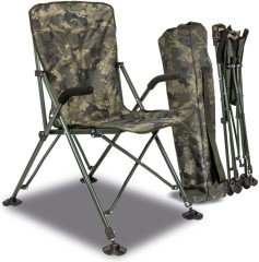 Kreslo Solar Undercover Camo Foldable Easy Chair - High Kreslo Solar Undercover Camo Foldable Easy Chair - High