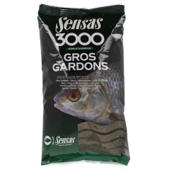 Krmenje Sensas 3000 Gros Gardons Noire Fine Mouture 1kg