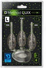 Krmítka + Formička Delphin Method QUIX Reaxe 3+1 L 30g, 40g, 50g