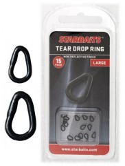 Krúžek Starbaits Tear Drop Ring 15ks Malé
