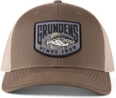 Kšiltovka Grundéns Crappie Patch Trucker Driftwood/Khaki Kšiltovka Grundéns Crappie Patch Trucker Driftwood/Khaki
