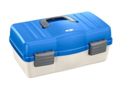 Kufrík Plastica Panaro 136/4-Patrový Bielo-Modrý Kufrík Plastica Panaro 136/4-Patrový Bielo-Modrý