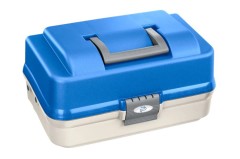Kufrík Plastica Panaro 149/3-Patrový Bielo-Modrý Kufrík Plastica Panaro 149/3-Patrový Bielo-Modrý