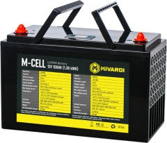 Lítiová Batéria Mivardi M-CELL LiFePO4 12V 50Ah + 10A Nabíjačka Lítiová Batéria Mivardi M-CELL LiFePO4 12V 50Ah + 10A Nabíjačka