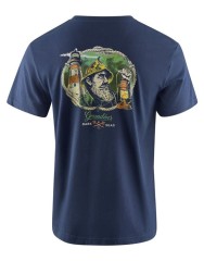 Majica Grundéns Dark Seas X Grundens Watchman SS T-Shirt Dark Navy
