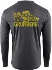 Majica Grundéns King of the Lakes LS Tech Tee Anchor