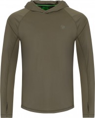 Majica Korda UPF Hooded Top Dark Khaki