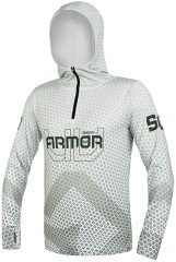Majica s kapuljačom Delphin UV Armor 50+ Olive