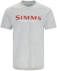 Majica Simms Logo T-Shirt Grey Heather - Crimson Veličina 3XL