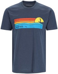 Majica Simms Sunset T-Shirt Navy Heather Veličina 3XL
