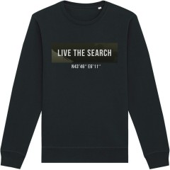 Mikina Bez Kapucne KWO Black Sweater GPS Mikina Bez Kapucne KWO Black Sweater GPS