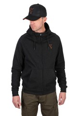 Mikina Fox Collection LW Hoody Crna/Narančasta Veličina XXXL