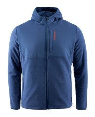 Mikina Grundéns Bering Fleece Pro Full Zip Hoodie Blue Abyss