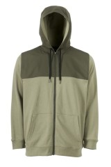Mikina Grundéns Daggerboard FZ Hoodie Deep Lichen Green