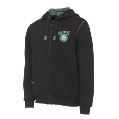 Mikina MADCAT Badge Logo Zip Hoodie Crna Kavijar Mikina MADCAT Badge Logo Zip Hoodie Crna Kavijar