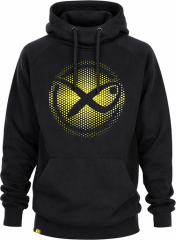 Mikina Matrix Large Fade Logo Hoody - Black/Lime
