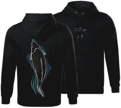 Mikina s Kapucí Giants Fishing Crna Štap u Hladini