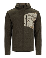 Mikina Simms CX Hoody - Full Zip Tamna Stijena/Duhovska Kamuflaža