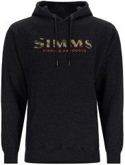 Mikina Simms Logo Hoody Charcoal Heather