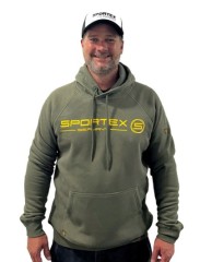 Mikina Sportex s Kapucňou Zelená