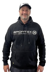 Mikina Sportex s Kapuljačom Crna