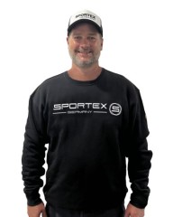 Mikina Sportex s Logem Sweat Shirt Černá