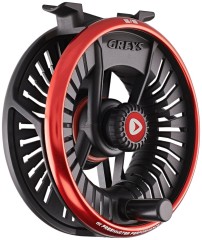 Muškaarska Rola Greys Tail Fly Reel Black/Red