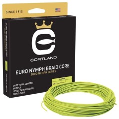 Muškaška Šnūra Cortland Euro Nymph Braid Core 022 Fresh Level Sage Green/Chartreuse 90ft