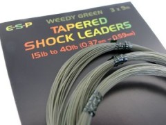 Najlon ESP Tapered Shock Leaders Weedy Green 3x9m