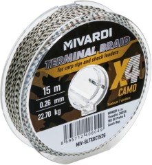 Náväzcová Šnúrka Mivardi Terminal X4 Braid Camo 15m Náväzcová Šnúrka Mivardi Terminal X4 Braid Camo 15m