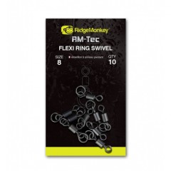 Obratlík s Kroužkem RidgeMonkey RM-Tec Flexi Ring Swivel Obratlík s Kroužkem RidgeMonkey RM-Tec Flexi Ring Swivel