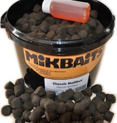 Pelety Mikbaits Classic Halibut 10kg + 100ml Lososový Olej
