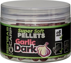 Pelety Sensas Super Soft Garlic Dark 60gr