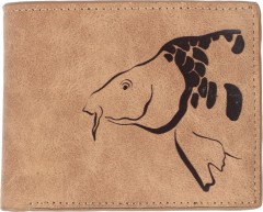 Peňaženka Giants Fishing Brown Wallet Carp Head