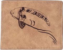 Peněženka Giants Fishing Brown Wallet Swimming Carp