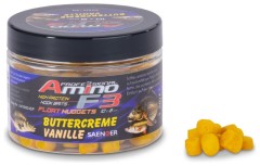 Plávajúce Nuggetky Saenger Amino F-3 50g 8x6mm Maslová vanilka Plávajúce Nuggetky Saenger Amino F-3 50g 8x6mm Maslová vanilka
