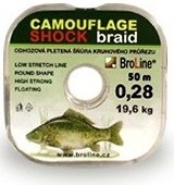 Pletená Odhozová Šňůra BroLine Camouflage Shock 50m