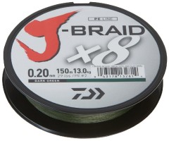 Pletena Šnjaura Daiwa J-Braid 8 Tamno Zelena 150m