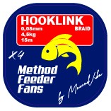 Pletena Šnjura Method Feeder Fans Hooklink Braid X4 Pletena Šnjura Method Feeder Fans Hooklink Braid X4