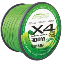 Pletena Šnjura Mistrall Shiro Carp X4 Zelena 300m