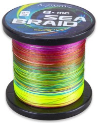 Pletená Šňůra Aquantic MC Sea-Braid Osmipramenná 1500m Multicolor