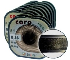 Pletená Šňůra BroLine Carp tmavě hnědá 10m