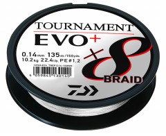 Pletená Šňůra Daiwa Tournament X8 Braid Evo+ White 135m