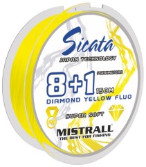 Pletená Šnúra Mistrall Sicata JGS X8+1 150m Žltá Pletená Šnúra Mistrall Sicata JGS X8+1 150m Žltá